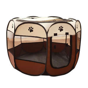 Pet Octagonal Fence Foldable <b>Cat</b> <b>Cage</b> Round Breathable Pet Bed For Dog Four Seasons Use - Product Image 2