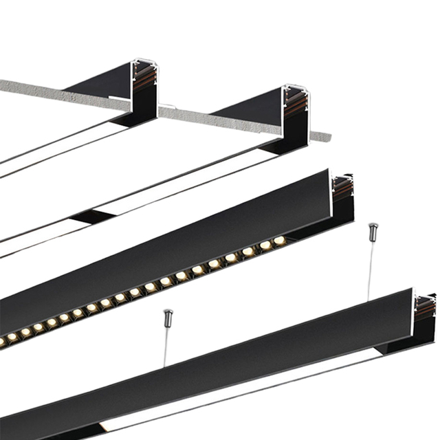 Modern Design DC 48V Surface Mounted 4 Installation Methods White Led Cob Magnetic Track Rail Lighting System for Project
