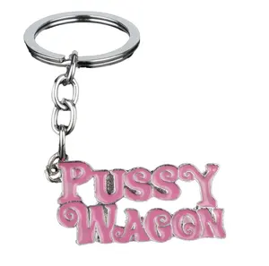 New Movie phụ kiện giết hóa đơn âm hộ Wagon Keychain giết hóa đơn kim loại mặt dây chuyền bán Hot