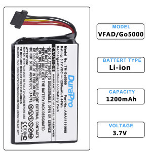 Batterie 1200mAh pour <span class=keywords><strong>Tomtom</strong></span> 4FL50/4FL60/Go 5000/GO 5100/GO 5200/Go 6000/GO 6100/Go 6200/Pro 5250/PRO TRUCK 5250 Navigateur GPS - Product Image 5