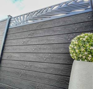 <span class=keywords><strong>Panneau</strong></span> de Clôture WPC Imperméable en <span class=keywords><strong>Composite</strong></span> Bois-Plastique, Clôture Décorative pour Jardin et Mur d'Intimité - Product Image 4