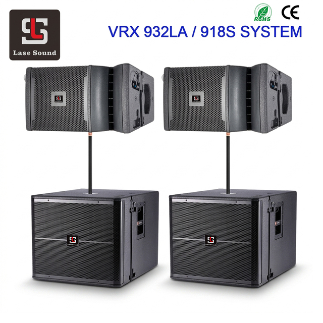 LVRX 932 Pro Audio 12 Inch Powered Neodymium Line Array Speaker System 600W Active Professional Indoor/Outdoor System pa Speaker