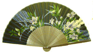 Éventails en bambou sculpté écologiques Addreen, tissage artisanal en raphia naturel pour rafraîchissement estival, décoration murale style ferme, mariage - Product Image 3