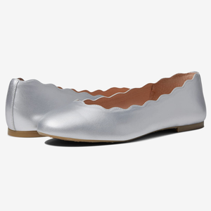 Chaussures de ballet plates pour femmes en cuir véritable de mode de luxe personnalisées de conception originale - Product Image 1