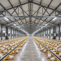 Hangars d'élevage préfabriqués en acier pour porcs, chèvres et bovins, bâtiments agricoles, abris pour bétail avec solution de projet globale
