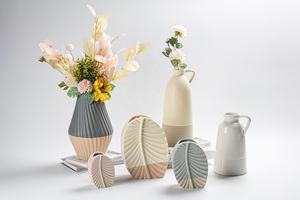 Adornos de hotel de estilo europeo nórdico, jarrones de mesa de porcelana <span class=keywords><strong>mate</strong></span> decorativos de cerámica - Product Image 6