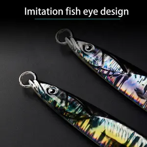 Hunthouse New Design 120-200g 3D Print Saltwater 2 Colors Speed Fast Sinking Jig Artificial Tuna Fishing Lure