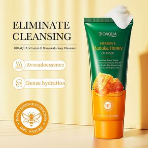 BIOAQUA <span class=keywords><strong>Nettoyant</strong></span> <span class=keywords><strong>visage</strong></span> à l'huile de <span class=keywords><strong>lait</strong></span> de miel à la vitamine E biologique Contrôle du sébum Hydratant Anti-acné <span class=keywords><strong>Nettoyant</strong></span> <span class=keywords><strong>visage</strong></span> pour hommes et femmes - Product Image 1