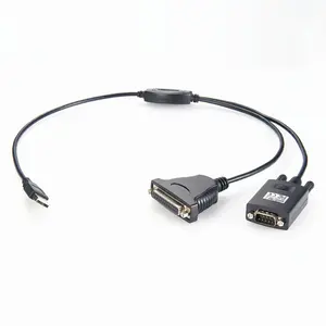 USB to Serial RS232 Cable with DB9 DB25 COM Port Prolific Chip