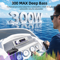 Autoradio marin JMC Single Din Piston BT5.1 12V 4x20W 28 bandes EQ USB Charge rapide Étanche Télécommande Bateau Guangdong
