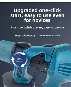 Pistolet <span class=keywords><strong>pulvérisateur</strong></span> électrique sans fil |   Pistolet à peinture HVLP <span class=keywords><strong>avec</strong></span> 3 buses pour la peinture des clôtures, des murs, des jardins et le detailing automobile - Product Image 6