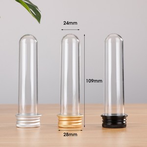 Tubo de ensayo de plástico de 30ml y 1OZ con tapas de Metal para almacenamiento de dulces de muestra, línea de datos decorativa, tubo de Cable de datos de botella - Product Image 1