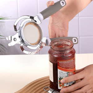 Stainless Steel Heavy Duty Can <b>Opener</b> Multi Function Bottle <b>Opener</b> Kitchen Tool With Handle Easy To Open - Product Image 1