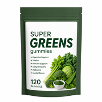 SYC BIO Gummies Super Greens Naturels Formule Quotidienne Bien-être & Soutien Digestif 120 Comprimés Sac de 600g Marque Privée OEM ODM