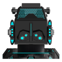 Cinéma de réalité virtuelle 9DVR Dark Mars Starship, simulateur de montagnes russes 360°, machine de jeu multijoueur à monnayeur, sièges 9DVR