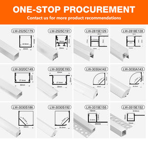 Entrepôt de l'UE livraison directe Offre Spéciale plâtre Led profilé en aluminium LED bandes lumineuses gypse profilé en aluminium canal - Product Image 3