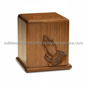 Urnes funéraires en bois pour adultes Urnes funéraires Urnes funéraires Taille personnalisée Fournitures funéraires - Product Image 1
