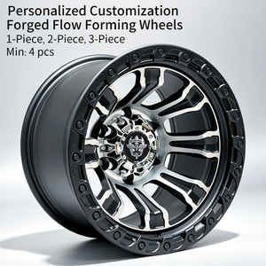 Rines FLowtone de Diseño Cóncavo de 15x10 Pulgadas, Color Negro Mate con Acabado Mecanizado, Aleación, ET-44, 6x139.7, 5x114.3, para Autos de Pasajeros - Product Image 2