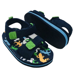 Nouveau <span class=keywords><strong>Pas</strong></span> <span class=keywords><strong>Cher</strong></span> Vert Dinosaure Chine Fait Des Enfants Garçons Sandales - Product Image 1