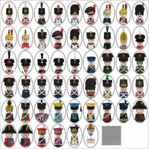 Bloques de Construcción de Personajes Históricos Marítimos de la Era Napoleónica, Juguete Educativo para Niños, Regalos para Fiestas - Product Image 1