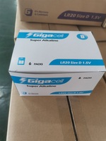 Paket Baterai D Mono Isi 2, Alkaline Tahan Lama 1.5 V, Ideal untuk Remote Control, Jam Alarm, Radio, Pemanas Air Gas