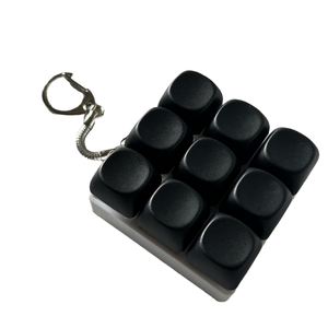 Jouet de clavier anti-stress 9/4/3 touches avec capuchons de touches en plastique, porte-clés anti-stress, jouet à presser - Product Image 4