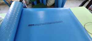 <b>Heavy</b> <b>duty</b> blue <b>rubber</b> <b>mat</b> roll for industrial floor safety waterproof protection and long lasting performance - Product Image 2