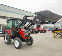 Tracteur multifonction de haute qualité à moteur diesel 4x1 avec pelle rétrocaveuse, chargeur frontal, pompe hydraulique KYB haute performance et boîte de vitesses à roulements