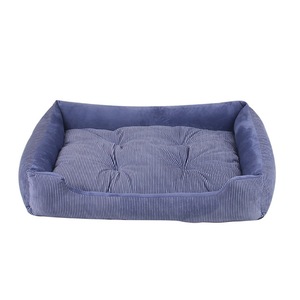 Cama Rectangular de Lujo para Perro, de Piel Sintética Sólida, Impermeable, Ecológica, Lavable, Ultra Suave, con Funda Extraíble, Embalaje en Cartón - Product Image 5