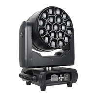 Projecteur de scène LED Bee Eye 1940 à tête mobile, effet Wash Zoom Strobe RGBW, DMX, éclairage professionnel pour DJ et clubs