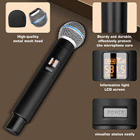 Hôte R4-PRO 4 canaux Live Type-C Rechargeable UHF Microphone à main sans fil Annulation de bruit Portable XLR Omnidirectionnel