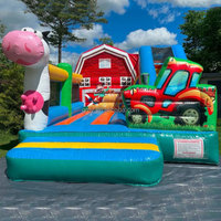 GMY Inflatables Location de châteaux gonflables, grand château gonflable avec toboggan, aire de jeux intérieure, zoo