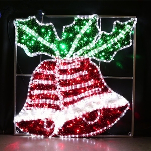 Christmas Bell Motif Lights LED Outdoor Waterproof Decoration for Plaza - Product Image 1
