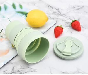 Gobelet à café pliable en plastique portable, bouteille d'eau rétractable légère pour les voyages - Product Image 4