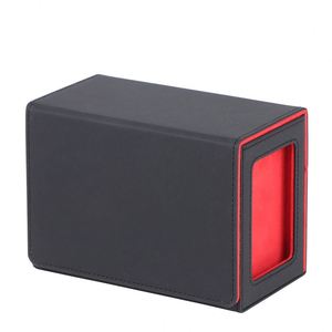 Boîte de rangement professionnelle pour cartes de jeu avec compartiment noir et fenêtre transparente, personnalisable avec logo - Product Image 3
