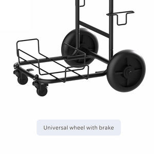 Chariot de caddie Panier de caddie avec roues Chariot de magasinage écologique pour l'épicerie de commodité - Product Image 3