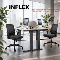 Chaise de bureau ergonomique en maille avec dossier rotatif à 270 degrés et support lombaire réglable GTChair