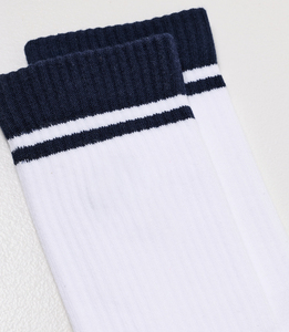 <strong>Custom</strong> Letter Embroidery Unisex Sports Gym <strong>Socks</strong> Cotton Striped <strong>Custom</strong> Logo Crew <strong>Socks</strong> - Product Image 3