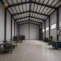 Atelier préfabriqué en structure métallique à installation facile, prêt pour l'énergie solaire, kits de stockage métalliques résistants aux intempéries, garage