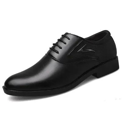 A022 Men's 2021 Basic Flat Super fiber Leather Gentle Wedding Dress Shoes Brand Formal Wearing British Big Size for men