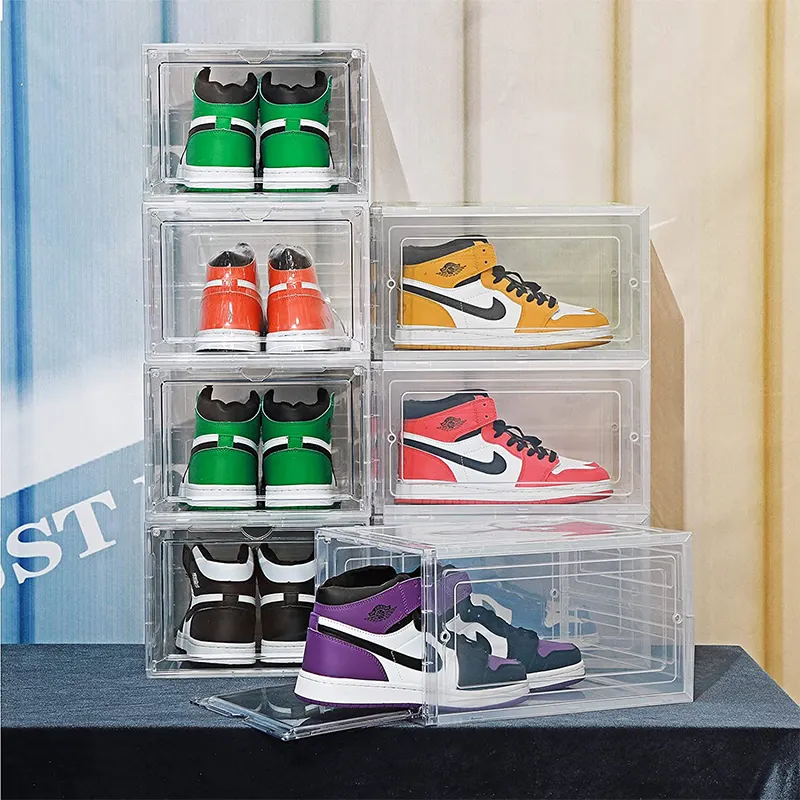 Multifunctional shoe storage boxes storage shoe organizer box sneaker organizer