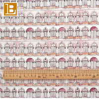 Tissu 100% coton personnalisé avec impression numérique BILU 80S, motifs arches coloniales