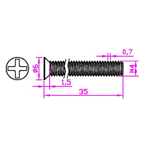 Acciaio al carbonio placcato oro rosa Phillips piccole viti a <span class=keywords><strong>testa</strong></span> <span class=keywords><strong>svasata</strong></span> sottili rame-placcato viti Non Standard di piccolo diametro - Product Image 6