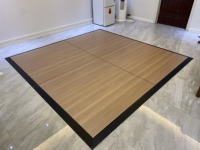 Panneau de sol de danse de haute qualité 24*20 pieds en cerisier, étanche, pour mariage, vente en gros