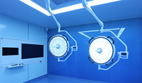 Lámpara Quirúrgica Móvil LED sin Sombra para Hospital, de Aleación de Aluminio, con 48 Perlas OSRAM, para Cirugía Animal