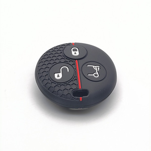 Porte-clés de voiture en silicone pour Mercedes Benz <span class=keywords><strong>SMART</strong></span> <span class=keywords><strong>Fortwo</strong></span> 450 Forfour Roadster City Body Cover Protection - Product Image 1