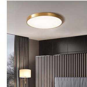 Plafonnier LED rond à double alimentation intérieure 2025, capteur Tri-cct Dali, dimmable, maison intelligente, 160LM/W, UGR<<span class=keywords><strong>19</strong></span>, plafonnier LED rond - Product Image 1