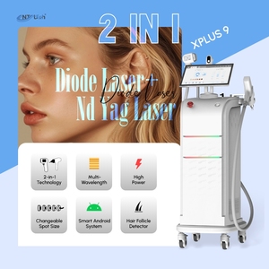 Мощный лазерный аппарат для удаления татуировок Nd:YAG с двумя манипулами и диодный лазер 808 нм для эпиляции - Product Image 1