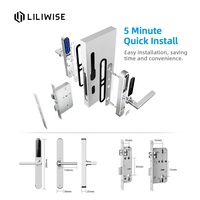 Cerradura Inteligente para Puerta Liliwise, Gran Venta, WIFI, BLE, Código, Hotel, RFID, Tuya, TTlock, Impermeable, Delgada