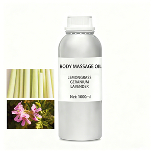 Huiles de massage corporel à base d'huiles essentielles mélangées de <span class=keywords><strong>citronnelle</strong></span>, de <span class=keywords><strong>géranium</strong></span> et de lavande, marque privée OEM, pour les soins de la peau - Product Image 1